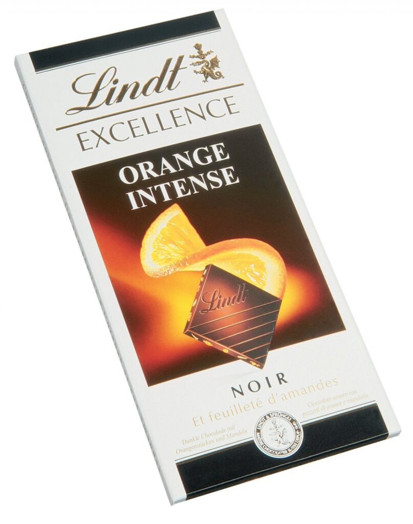 Lindt Chocolat noir EXCELLENCE Orange Intense – Barre - 100 g